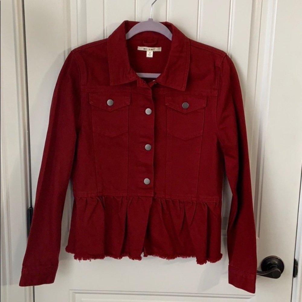 francescas miami burnt orange button jacket L
